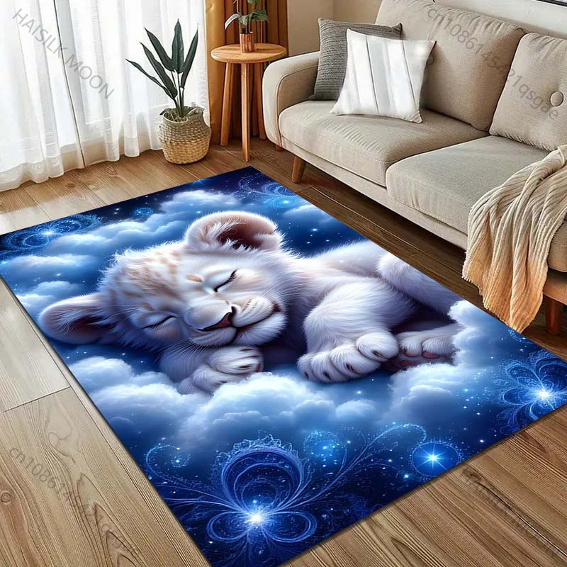 UQIDEHOME Bereichsteppich Schlafen in den Wolken Blau, Rechteckig, B/B/H: 60 x 40 cm - Bild 2