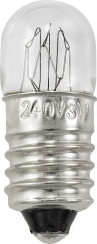 TRU COMPONENTS Miniatur Glühlampe E10 240V 3W Warmweiß Transparent - Bild 1