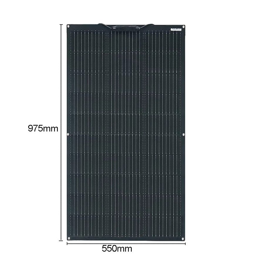 xinpuguang 100W Flexibles Solarpanel Monokristallin für 12V Batterieladesystem in Weiß - Bild 5