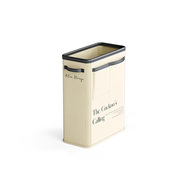 Jiahomily Faltbarer Aufbewahrungskorb aus Stoff in Beige als Organizer für Yoga-Matten und Sportausrüstung - Bild 3