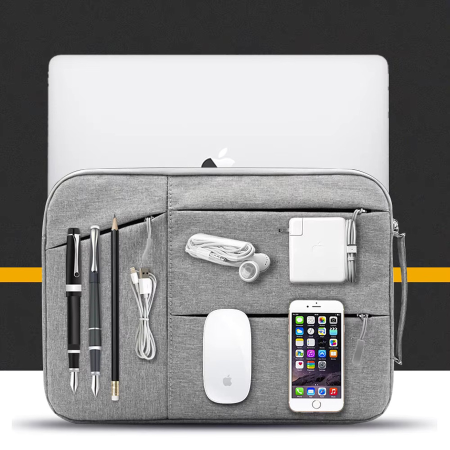 Wasserdichte Laptop Tasche für Notebooks von 12 bis 16 Zoll in Schwarz - Bild 2