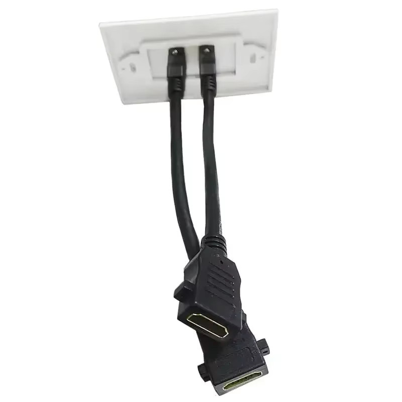 BSN HDMI Wandstecker 8K 2.1 Version 48Gbps 60Hz High-Definition-Panel für technische Verkabelung - Bild 2