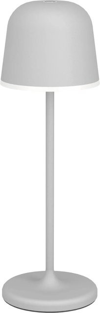Eglo LED-Tischleuchte Mannera mit Touch-Funktion, dimmbar und wiederaufladbar, Grau, Höhe: 34 cm, Durchmesser: 11 cm - Bild 1