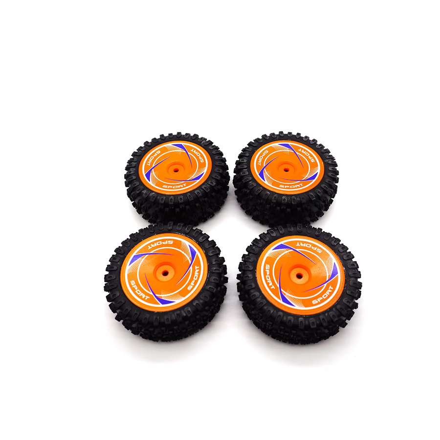 WLtoys RC-Car-Vorder- und Hinterräder, Gummireifen, Auto-Upgrade-Teile - Bild 2
