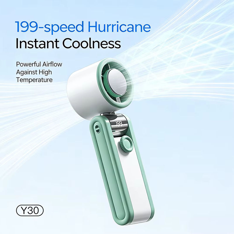 Tragbarer Mini-Kühlventilator von DO AS YOU WISH, faltbarer Hochgeschwindigkeits-Turbolüfter mit 3600 mAh Akku, wiederaufladbar - Bild 2