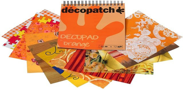 Décopatch Decopad Papierblock in Orange und Multicolour - Bild 1