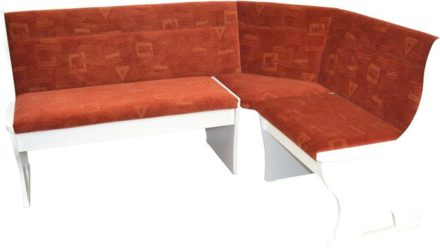 Eckbank von Möbel Direkt Online in Stoff mit Buche- oder Nussbaum-Nachbildung, Breite: 125 cm, Tiefe: 165 cm - Bild 1