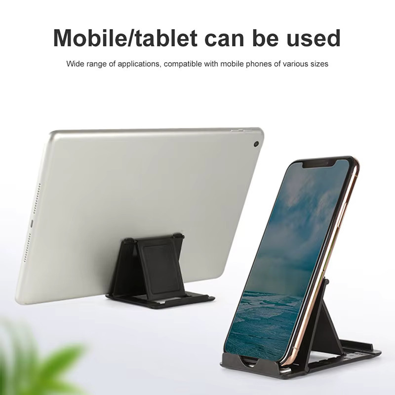 Tragbarer und verstellbarer Universal Klapp-Handyhalter aus Kunststoff für Smartphone und Tablet in Schwarz oder Weiß - Bild 4