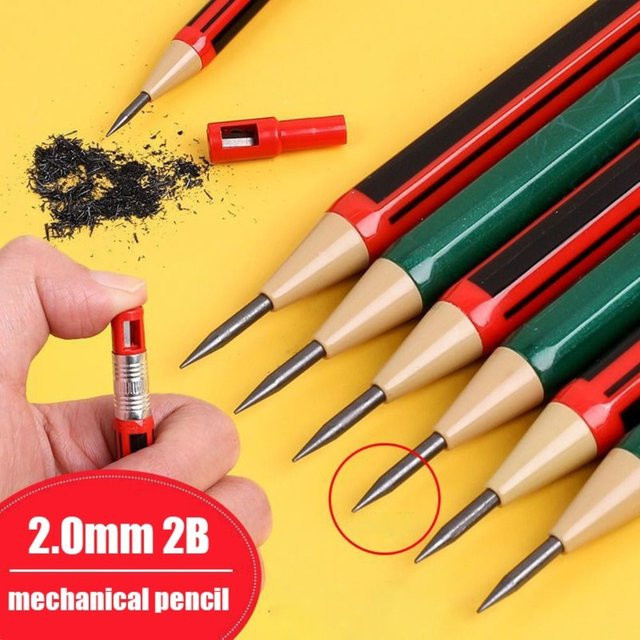 Automatischer Druckbleistift 2,0 mm mit 2B Mine für Skizzen und Zeichnungen - Bild 1