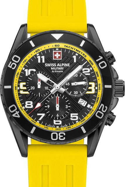 Swiss Alpine Military Raptor Chronograph, Quarz, Edelstahl, 42 mm, Herren - Bild 1
