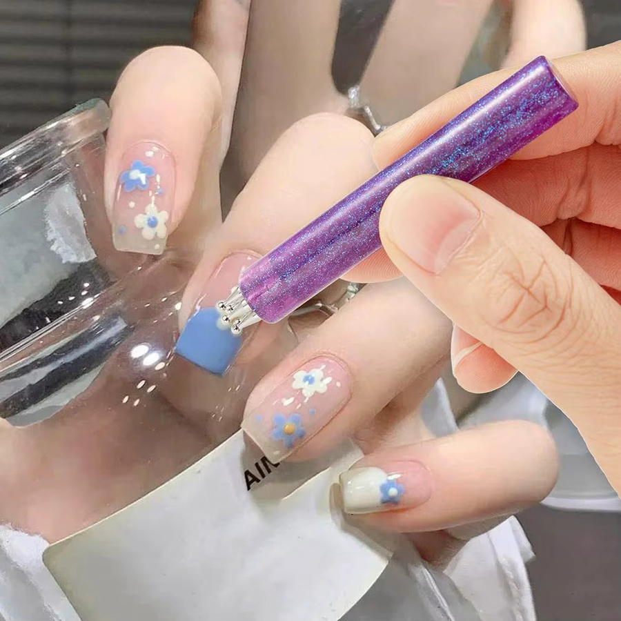 LEARNEVER Nagelkunst Punktierwerkzeug, 1,8mm Feinspitze, Gelb - Bild 2