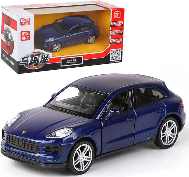 MAKEDA Macan SUV, Diecast Auto Modell, 1:36, Metall, Blau, ab 3 Jahre - Bild 1