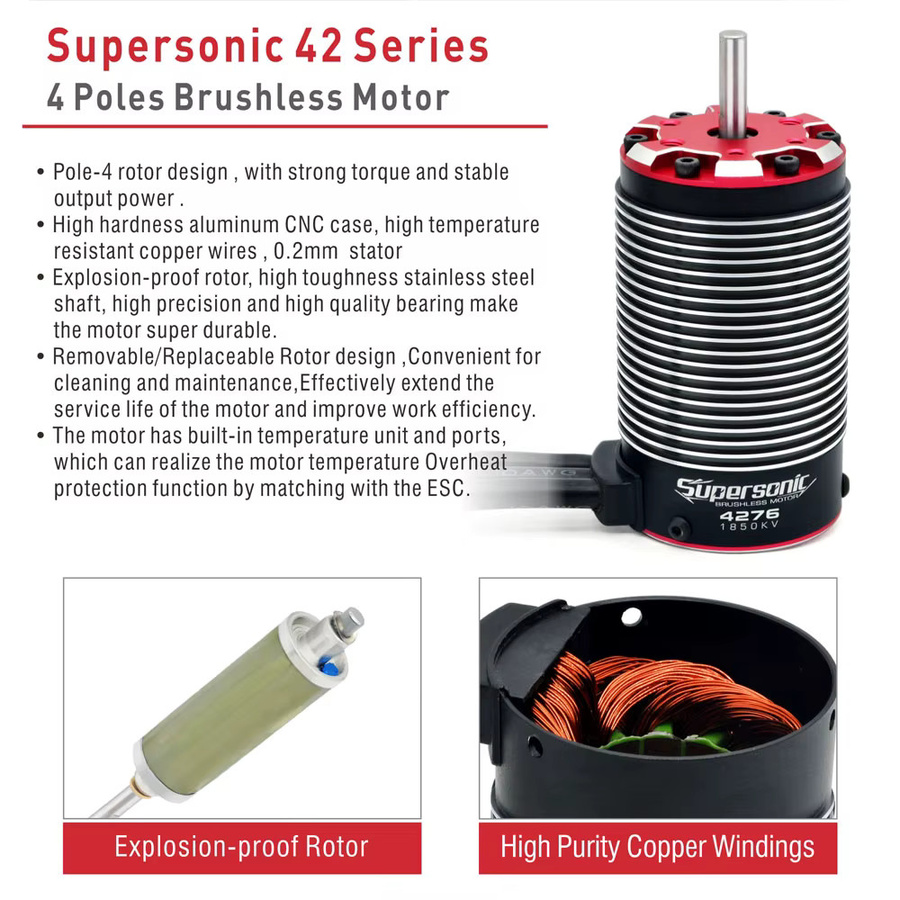 ROCKET RC Supersonic V2 Bürstenloser Motor mit ESC Combo, RC-Teile - Bild 3