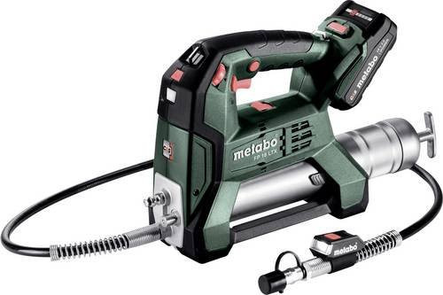 Metabo Akku-Fettpresse FP 18 LTX in Grün mit 2x 2Ah Li-Power Akkus und Ladegerät SC 30 - Bild 1