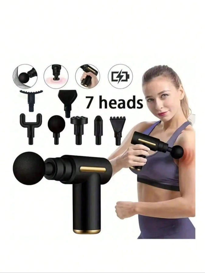 AXH Muskelmassagepistole, Unisex, LED-Touchscreen, Grau/Schwarz - Bild 2