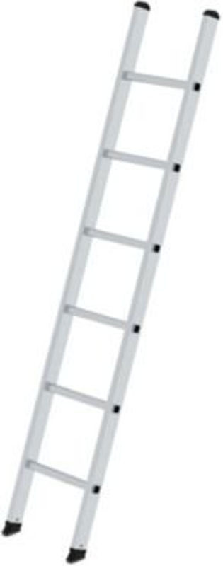 MUNK Aluminium-Anlegeleiter mit 6 Sprossen in Silber, Traglast 150 kg, Breite: 35,5 cm - Bild 2