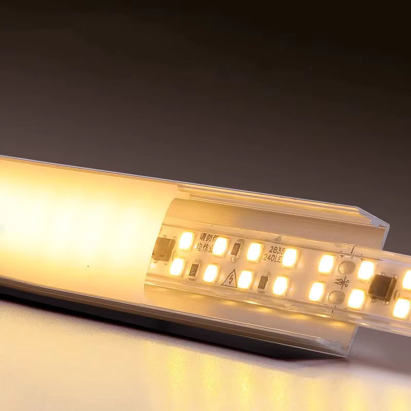 Ksdligh Aluminium LED Profil mit Diffusor in Silber für Schrank und Bücherregal, Breite: 20 mm, 25 mm oder 30 mm - Bild 2