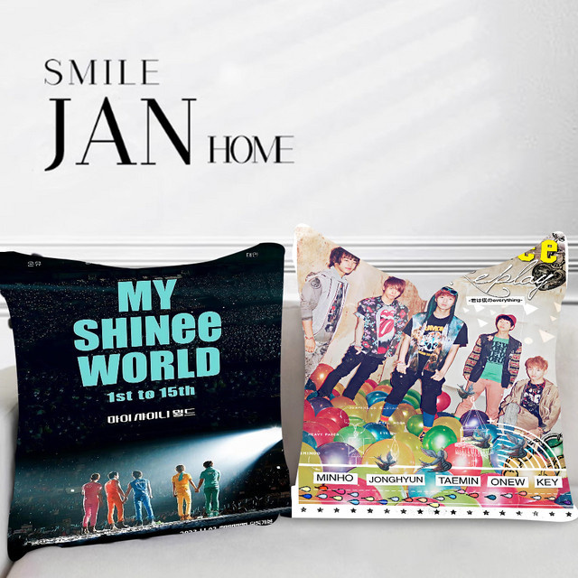 SHINee Kpop Kissenbezug mit Ahorn Design in Multicolor - Bild 1