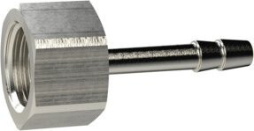 Riegler Aufschraubschlauchtülle aus Messing in Silber, G 1/2 Zoll für Schlauch LW 8, SW 24 - Bild 1