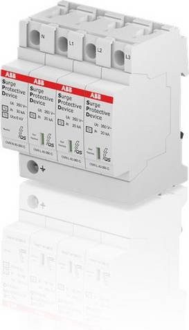 ABB 2CTB803883R1100 OVR T2 N3 40-350 P QS Einbau-Modul in Weiß - Bild 1