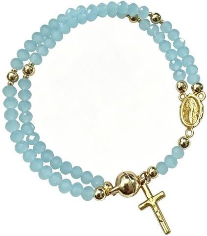 Kiva Rosenkranzarmband, Messing, Blau, Unisex - Bild 1
