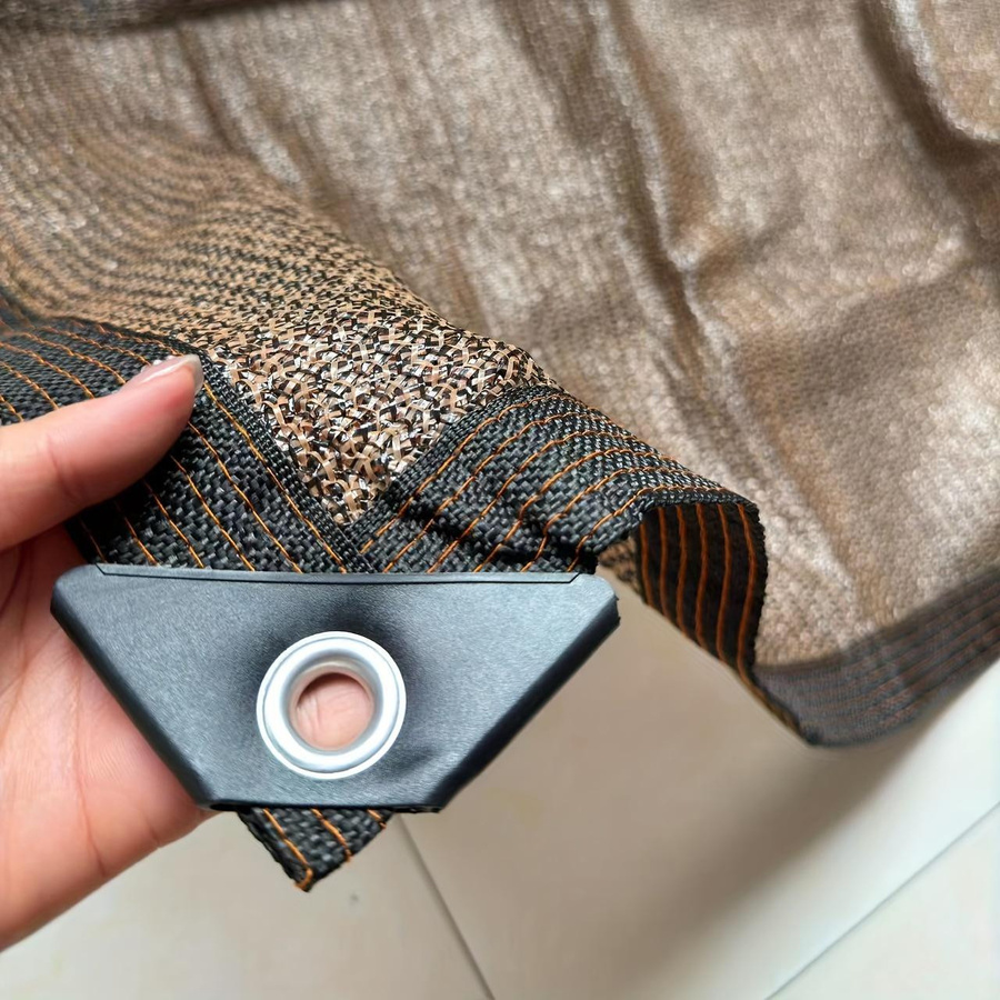 Sonnenschutznetz von YC Direct in Braun mit 90% UV-Schutz und 81-90% Schattierungsrate aus Polyestergewebe, B x H: 5 x 3 m - Bild 5