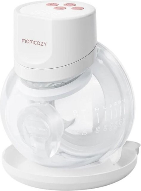 Momcozy Elektrische Milchpumpe S12 Pro+ Tragbare Milchpumpe in Weiß mit Akku und Auslaufschutz - Bild 1
