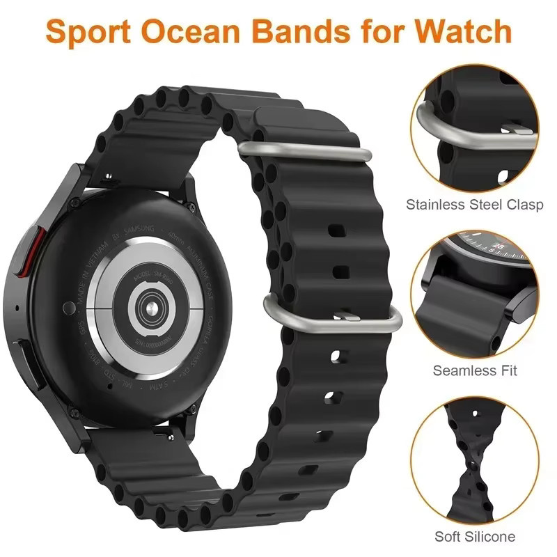 Uhrenarmband Amazfit Active Max, Silikon, Schwarz, Unisex - Bild 2