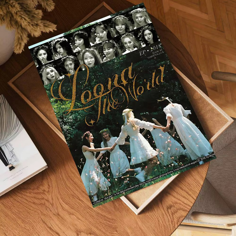 Vintage Loona Kpop Poster von Potdemiel im Portraitformat ohne Rahmen - Bild 5