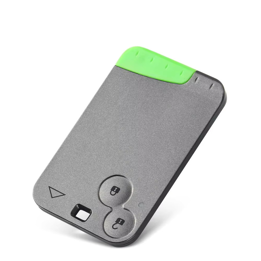 KEYYOU Smart Card Auto Fernbedienung für Renault Laguna Espace Velsatis, PCF7947 Chip 433 MHz, 2 Tasten, Grau - Bild 2