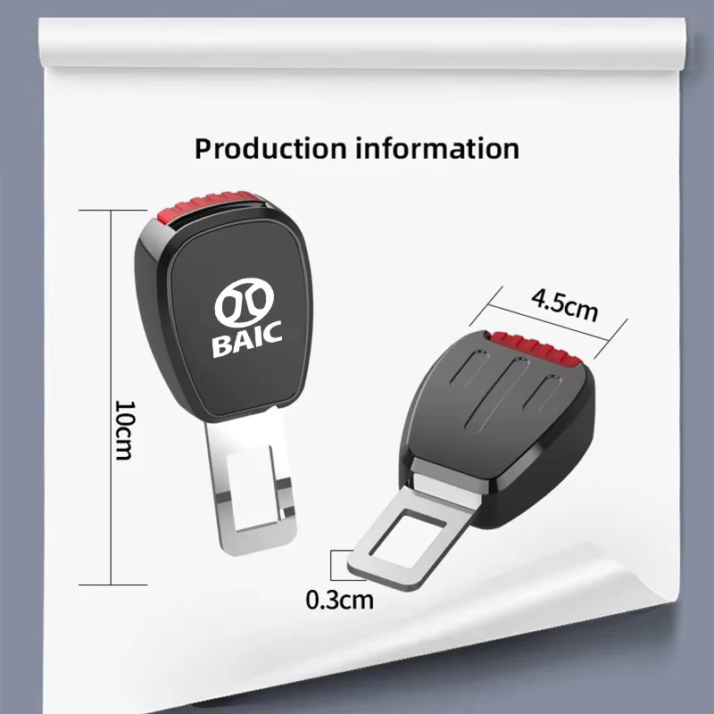 Baic Auto Sicherheitsgurt Schnalle Stecker und Verlängerung in Schwarz für Baic Senova X25 X35 X55 X65 D50 X7 EX5 U7 - Bild 4