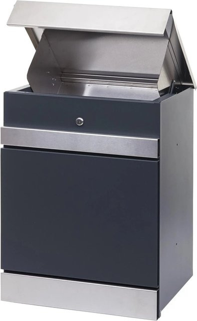 PROREGAL Paketkasten aus verzinktem Edelstahl in Anthrazit, H x B x T: 58 x 45 x 36 cm - Bild 1