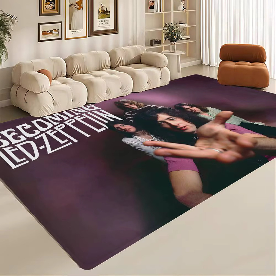 Singer L-Led Z-Zeppelin Flurteppich im Boho-Stil, rutschfester Teppich in Multicolour für Schlafzimmer und Flur, B/T: 60 x 40 cm - Bild 6