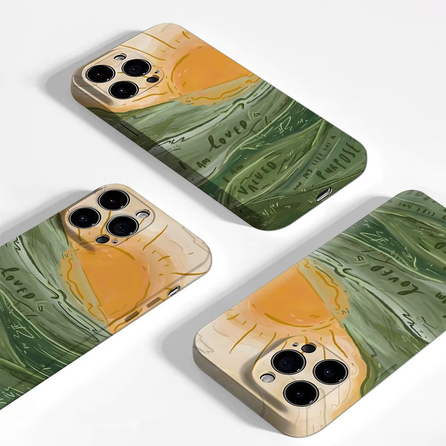 Sonnenaufgang Handyhülle für Apple iPhone 17 16 15 14 13 12 11 Pro Max Plus mit doppelschichtiger Rückseite in Multicolour - Bild 3