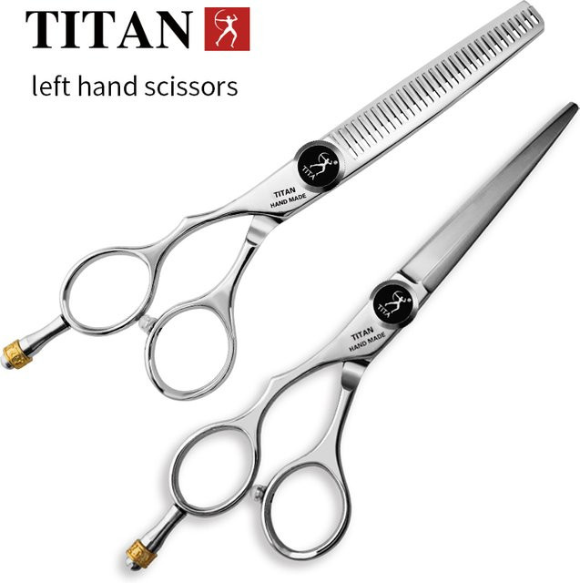 TITAN Friseurschere zum Schneiden und Ausdünnen, 6 Zoll, Linkshänder - Bild 1