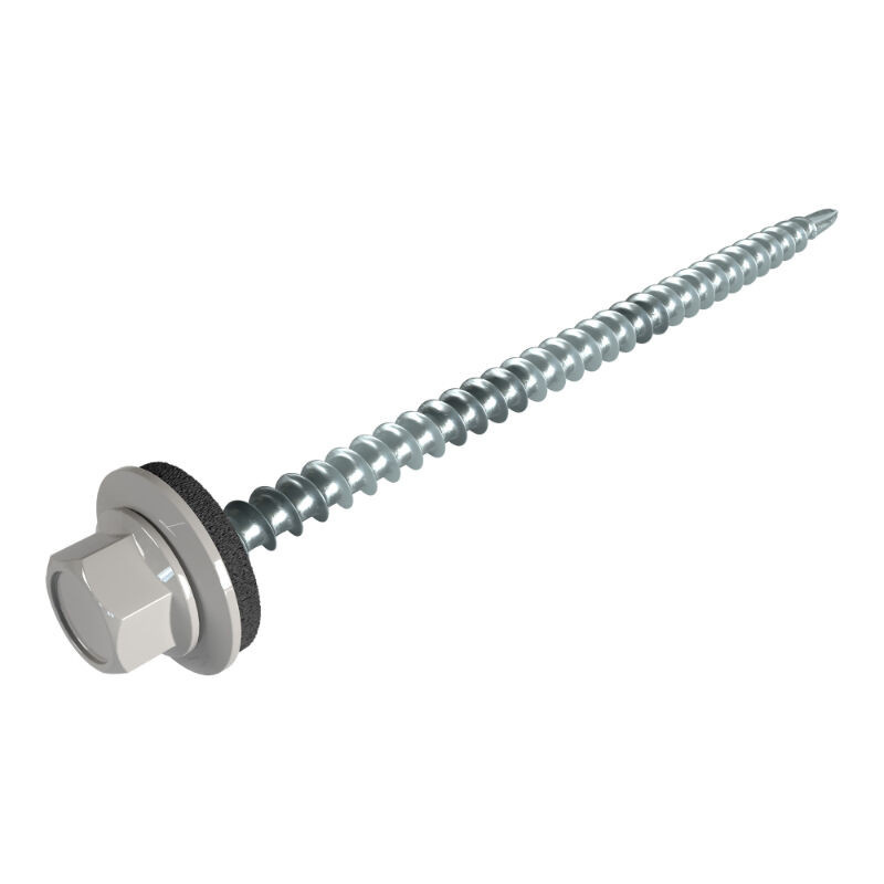 Friedrich von Lien AG Sechskant Systemschrauben aus Stahl, verzinkt, 100er Pack, Durchmesser: 4,8 mm, Länge: 80 mm - Bild 1