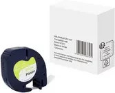 Schriftbandkassette kompatibel mit DYMO S0721610 in Schwarz und Weiß - Bild 1