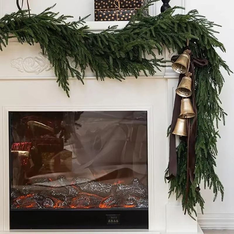 JUSTINLAU Künstlicher Norfolk-Baum in Grün zur Weihnachtsdekoration und Kamindekoration - Bild 2