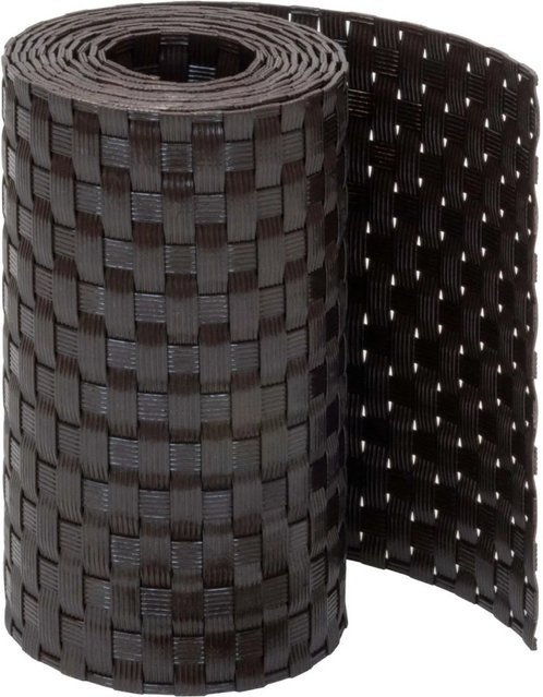 Jardinion Sichtschutzstreifen Dunkelbraun blickdicht, Länge: 250 cm, Breite: 19 cm, Tiefe: 0,24 cm - Bild 1