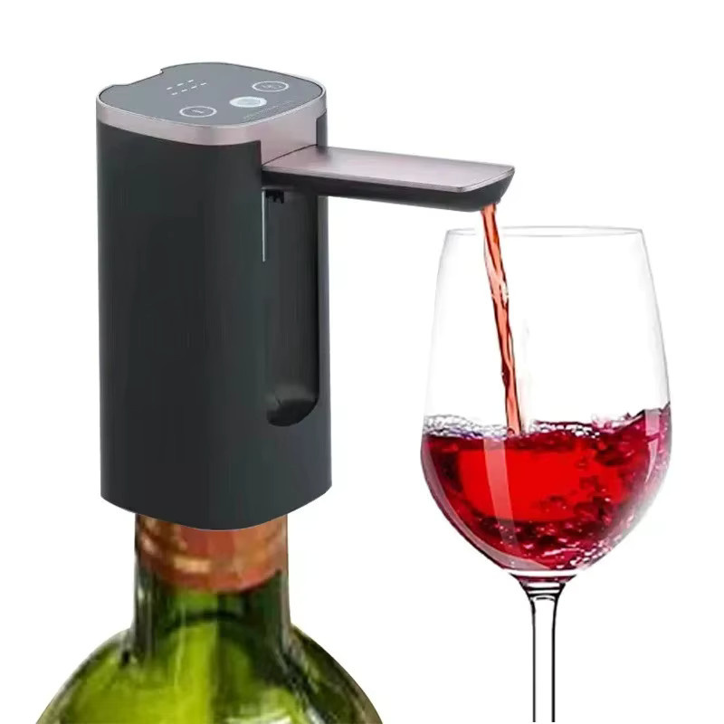 KAURIJIA Automatischer Alkoholspender in Schwarz, professioneller High-End-Whisky-Pumpspender und verstellbarer faltbarer Weindekanter aus Kunststoff - Bild 4