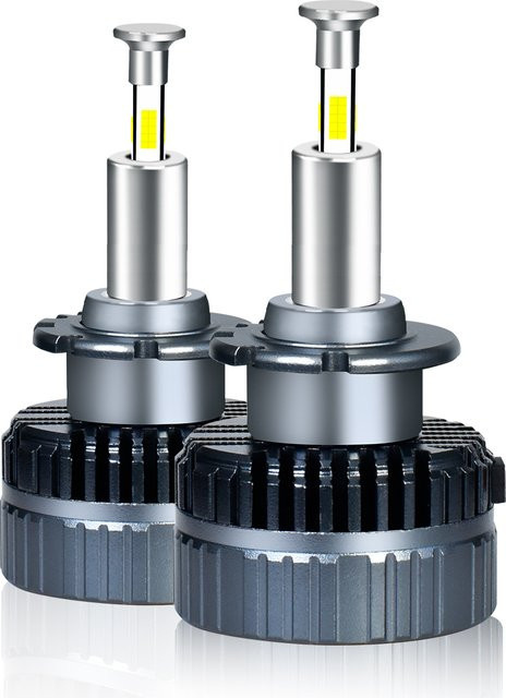 2 Stück integrierte Kupfer-LED-Scheinwerferlampen D1S D2S D3S D4S D5S Plug-and-Play in Silber für Autoscheinwerferbeleuchtung - Bild 1