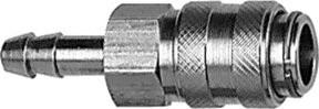 Riegler Schnellverschlusskupplung NW 5 aus Edelstahl 1.4305 in Silber mit Tülle LW 6 - Bild 1