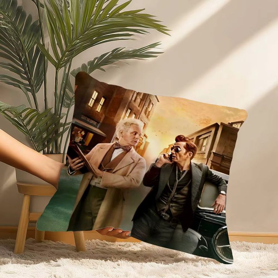 TV Good O-OmenS Series Kissenbezug aus Plüsch in quadratischer Form für dein Sofa und deine Heimdekoration - Bild 3