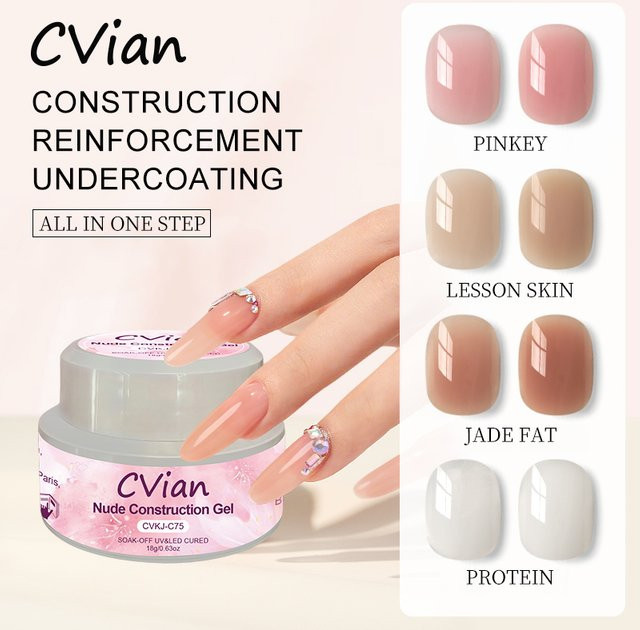 CVian Builder & Extension Gel, Nude, Glänzend - Bild 1