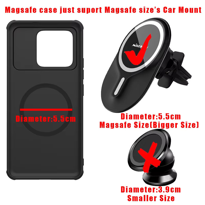 NILLKIN CamShield Magnetische Schutzhülle für Honor Magic 7 Pro und Honor Magic 6 Pro 5G mit Magsafe und Kameraschutz in Schwarz - Bild 3