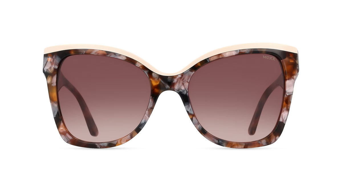 Mexx Eyes 6511 Sonnenbrille Butterfly, Vollrand, Kunststoff, Unisex, braun - Bild 1