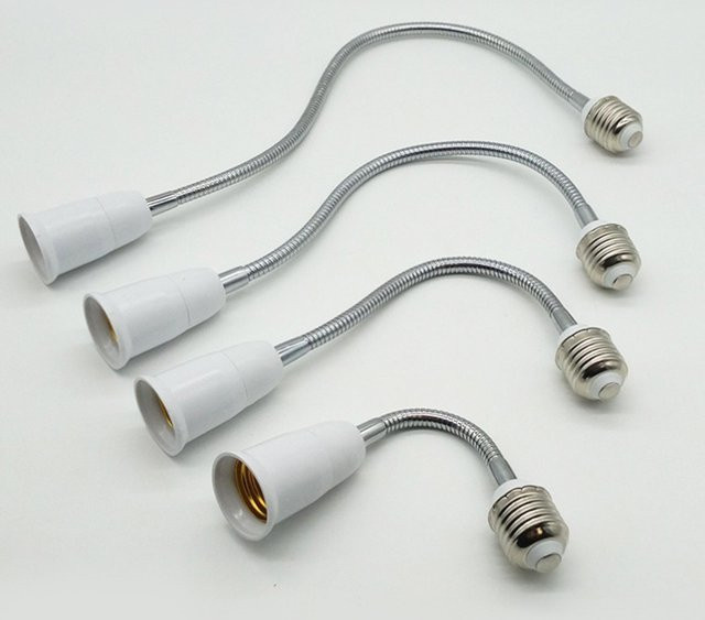 Flexible E27 zu E27 LED Lampen Verlängerung von Guillermo in Weiß - Bild 1