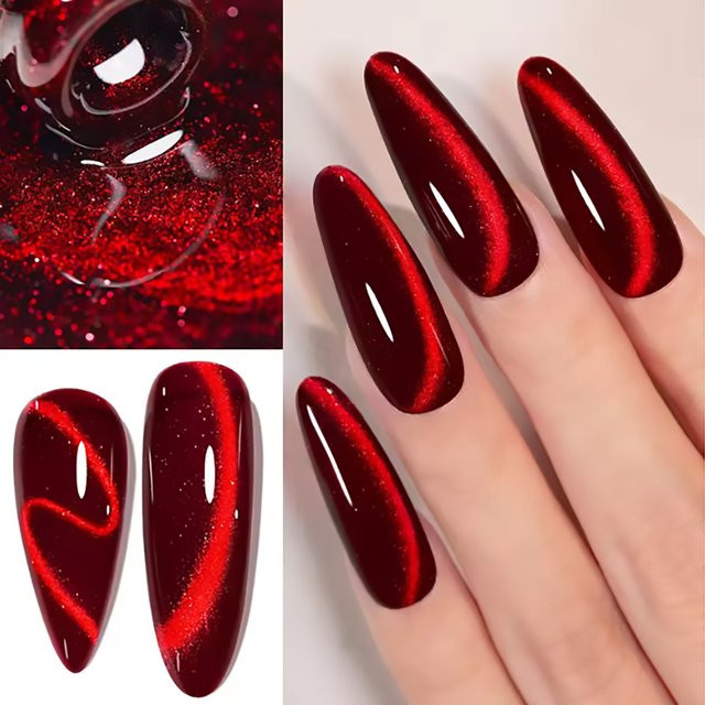 Miss Shaka Gel-Nagellack, Kirschweinrot, Glänzend - Bild 1