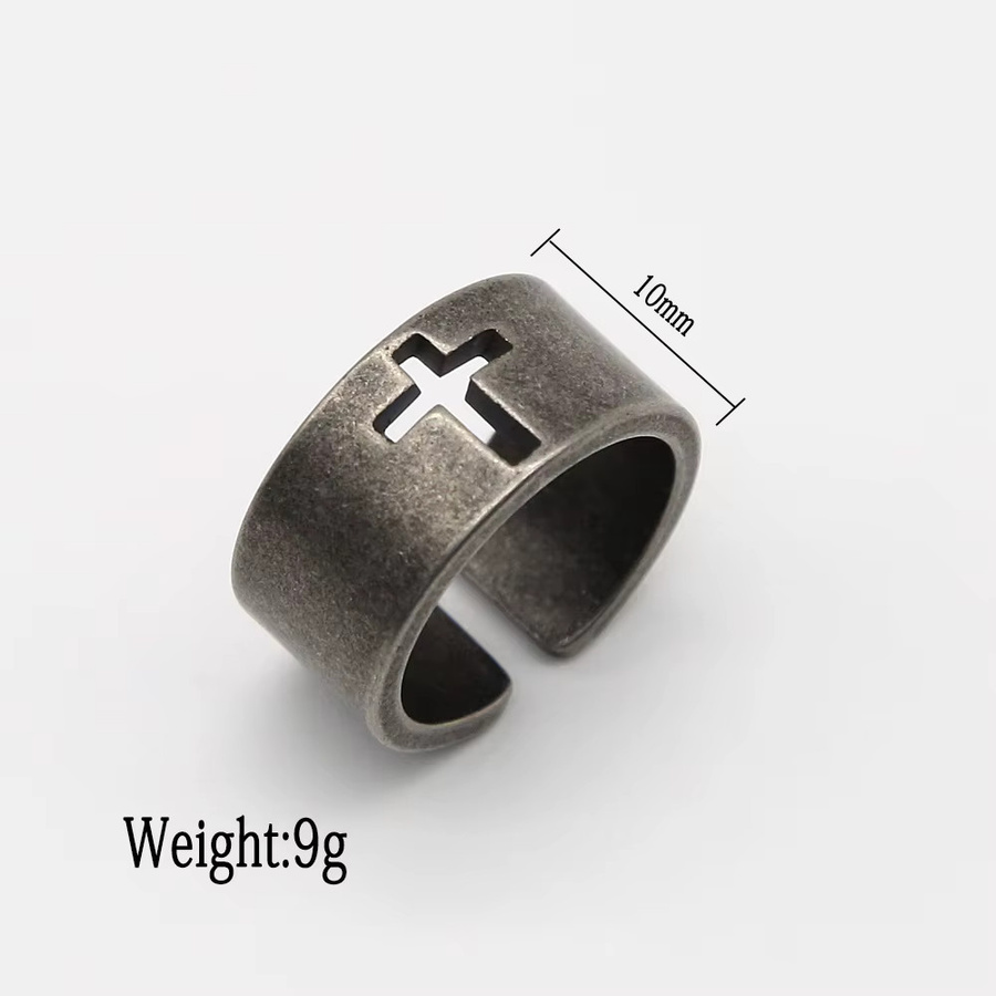 NORTHMAN Ring Edelstahl, Vintage, Kreuz, Herren - Bild 3