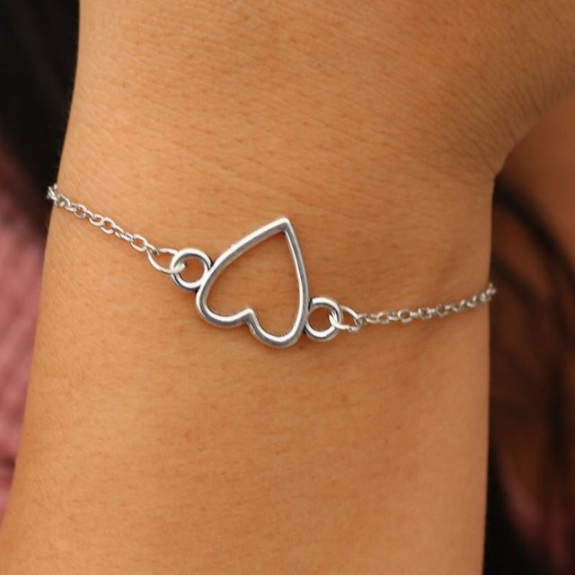 Armband Gliederkette, Silber, Zinklegierung, Unisex, Vintage - Bild 1